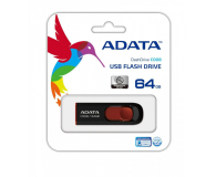 Adata C008 AC008-64G-RKD 64GB Black-Red - 1406291 - zdjęcie 3